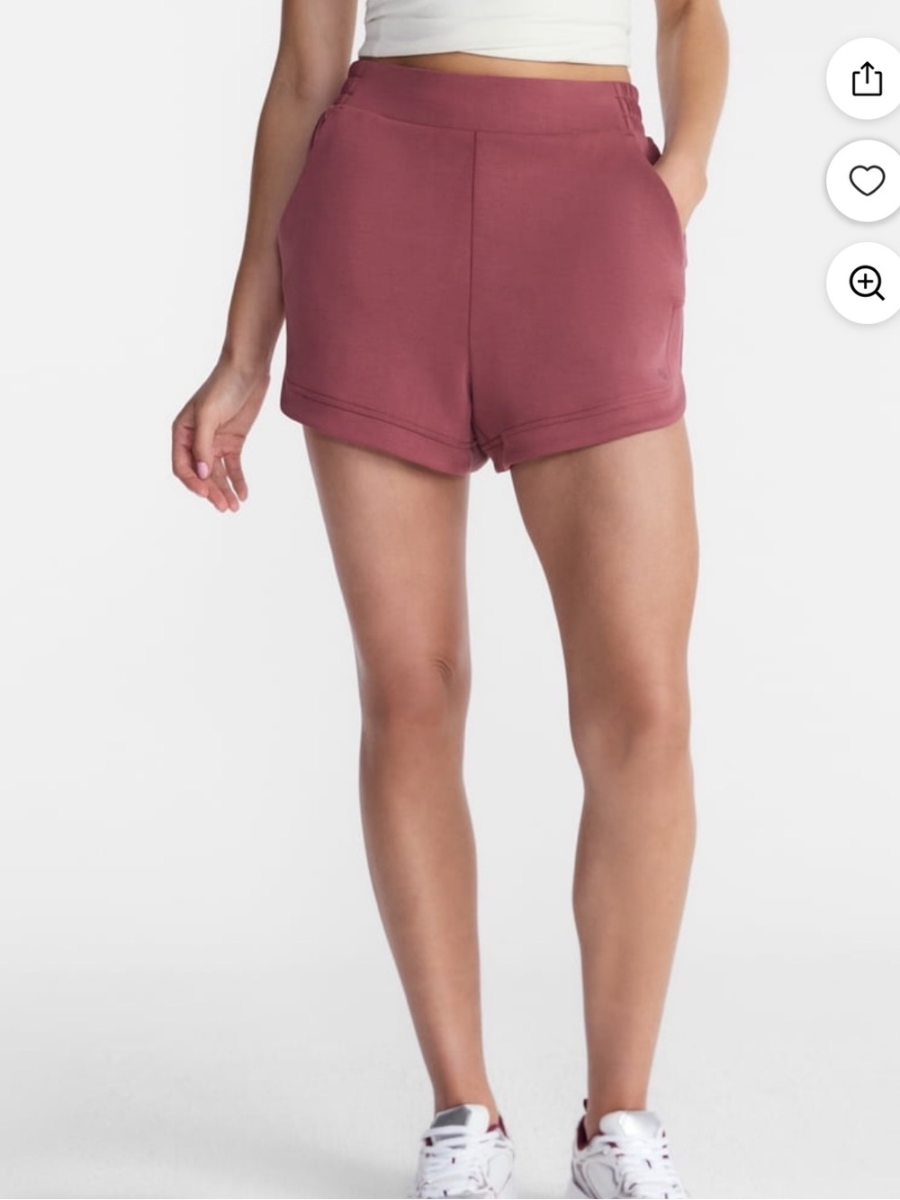 Avia Mauve Rose Athletic High-Rise Shorts